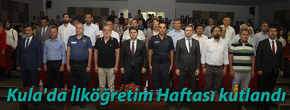 Kula'da İlköğretim Haftası kutlandı