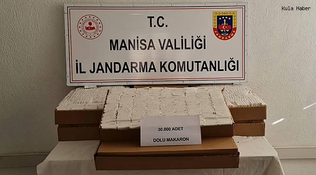 Kula jandarmasından kaçak tütün operasyonu