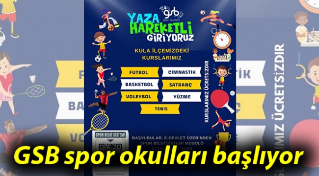 GSB spor okulları başlıyor