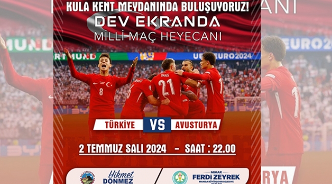 Milli maç heyecanı yine dev ekranda 