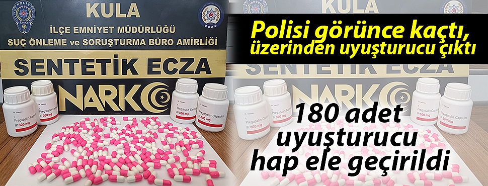 Polisi görünce kaçtı, üzerinden uyuşturucu çıktı