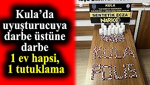 Kula'da uyuşturucuya darbe üstüne darbe: 1 ev hapsi, 1 tutuklama