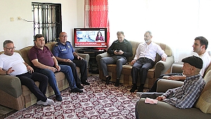 Kaymakam Altuntaş, Şehit Polis Nedim Erbay’ın babasını ziyaret etti