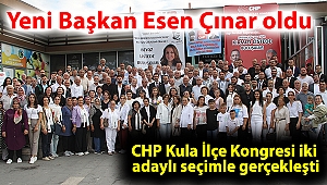 CHP Kula İlçe Kongresi iki adaylı seçimle gerçekleşti