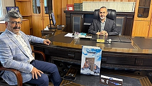 Cemar Traverten Mermer Genel Müdürü Yalçın’dan Müftü Nerkiz’e iade-i ziyaret