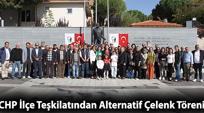 CHP İlçe Teşkilatından Alternatif Çelenk Töreni