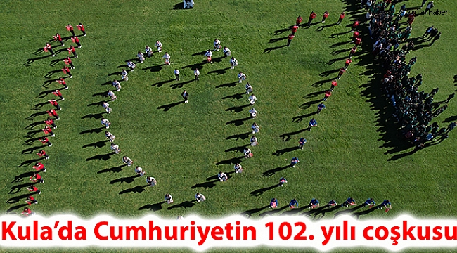 Kula'da Cumhuriyetin 102. yılı coşkusu