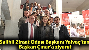 Salihli Ziraat Odası Başkanı Yalvaç’tan Başkan Çınar’a ziyaret