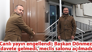 Canlı yayın engellendi; Başkan Dönmez davete gelmedi, meclis salonu açılmadı