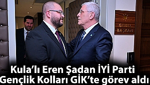 Kula’lı Eren Şadan İYİ Parti Gençlik Kolları GİK’te görev aldı
