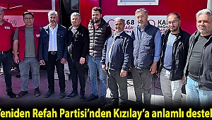 Yeniden Refah Partisi’nden Kızılay’a anlamlı destek
