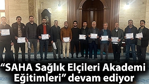 Kula’da “SAHA Sağlık Elçileri Akademi Eğitimleri” devam ediyor